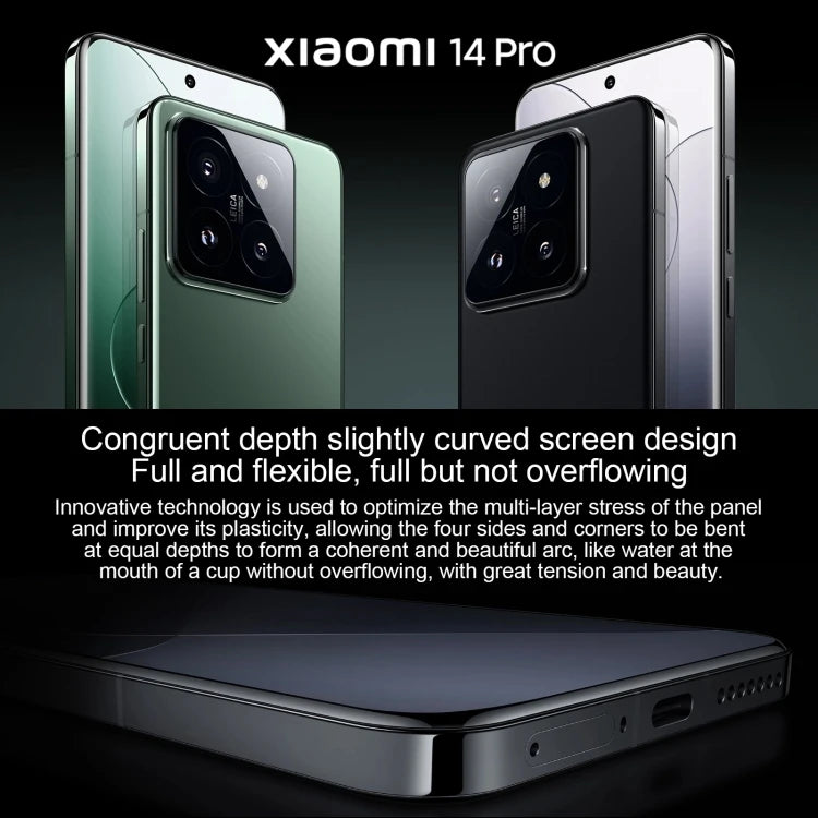 Xiaomi 14 Pro 5G (2024) – 6,73″ AMOLED LTPO QHD+, Snapdragon 8 Gen 3, jusqu’à 16 Go RAM / 1 To stockage