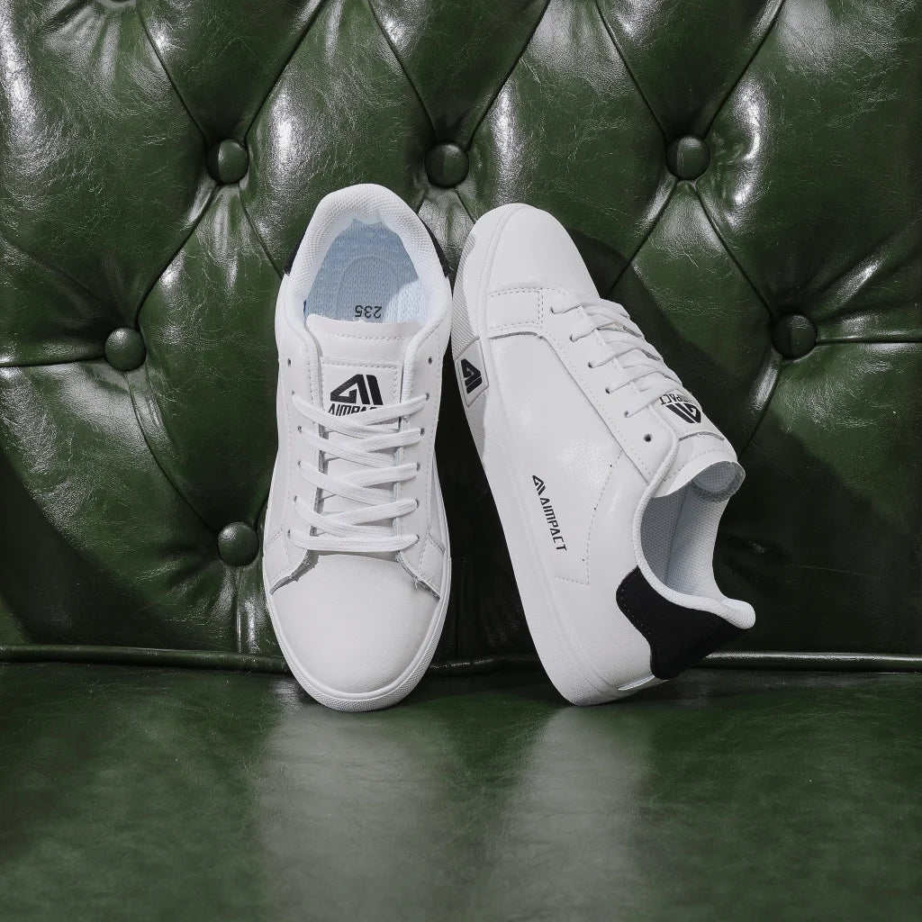 Baskets Montantes Femme Blanches à Semelle Plateforme – Sneakers Streetwear pour Automne/Hiver