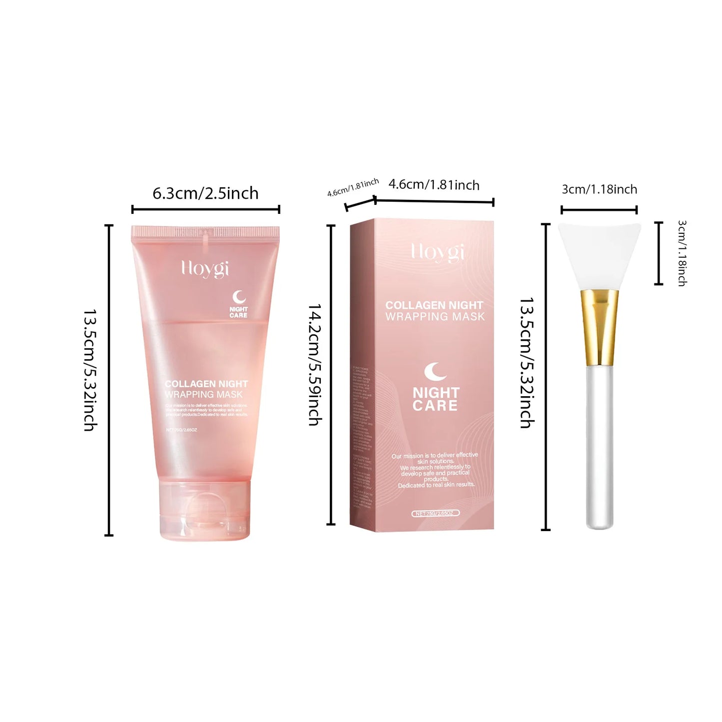 Masque Gel Nuit au Collagène – Hydratant, Raffermissant, Purifiant et Éclat du Teint