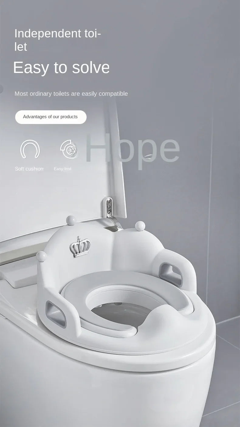 Anneau de siège de toilette pour bébé et enfant Coussin pour bébé et petit garçon Couvre-bassin Toilette pour enfant Toilette auxiliaire pour la maison - StyleZenTech