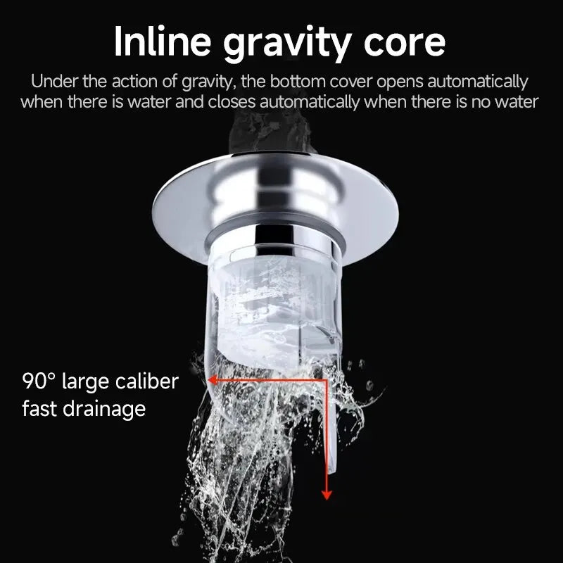 Universal Basin Pop-up Drain Filter Wash Basin Hair Sink Strainer Kitchen Bathtub Stopper Shower Plug Bathroom Tool - StyleZenTech