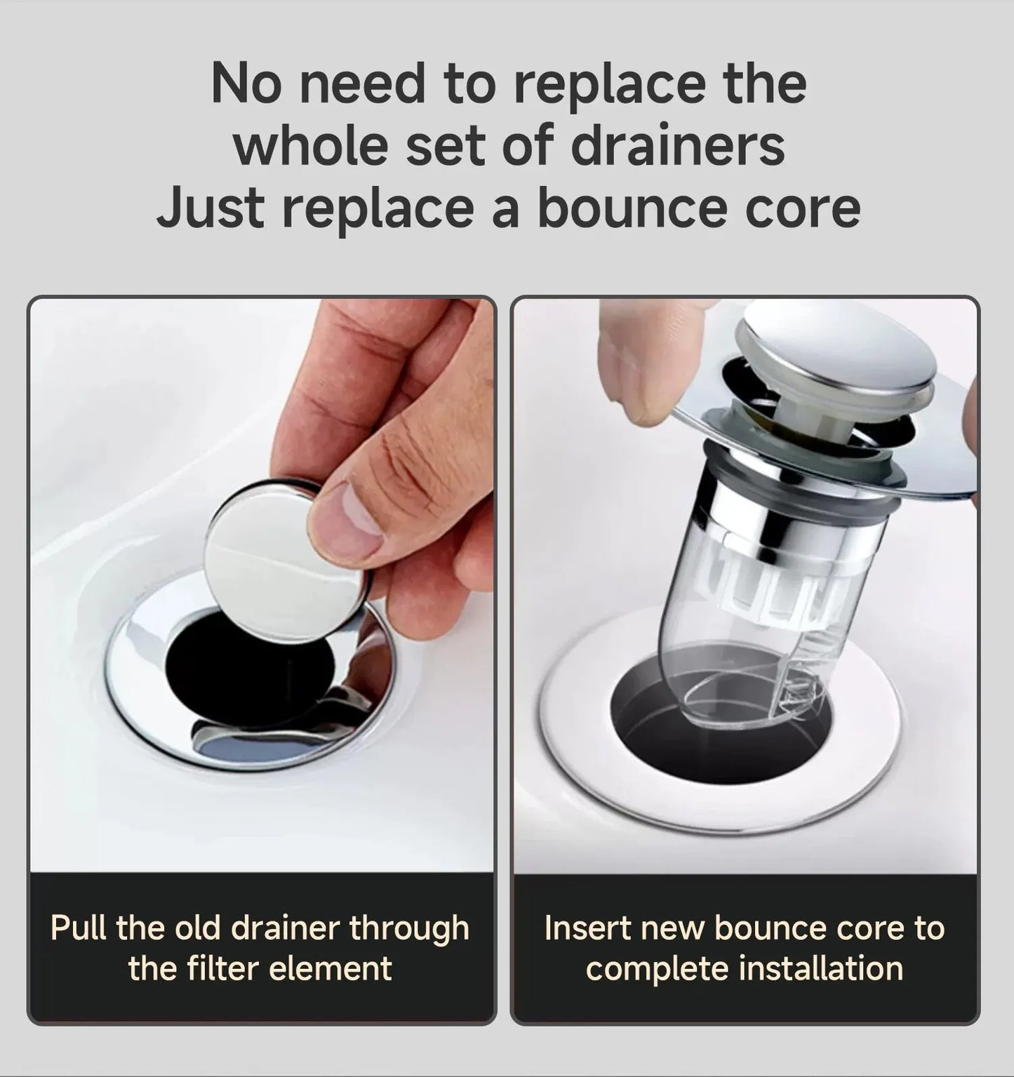 Universal Basin Pop-up Drain Filter Wash Basin Hair Sink Strainer Kitchen Bathtub Stopper Shower Plug Bathroom Tool - StyleZenTech