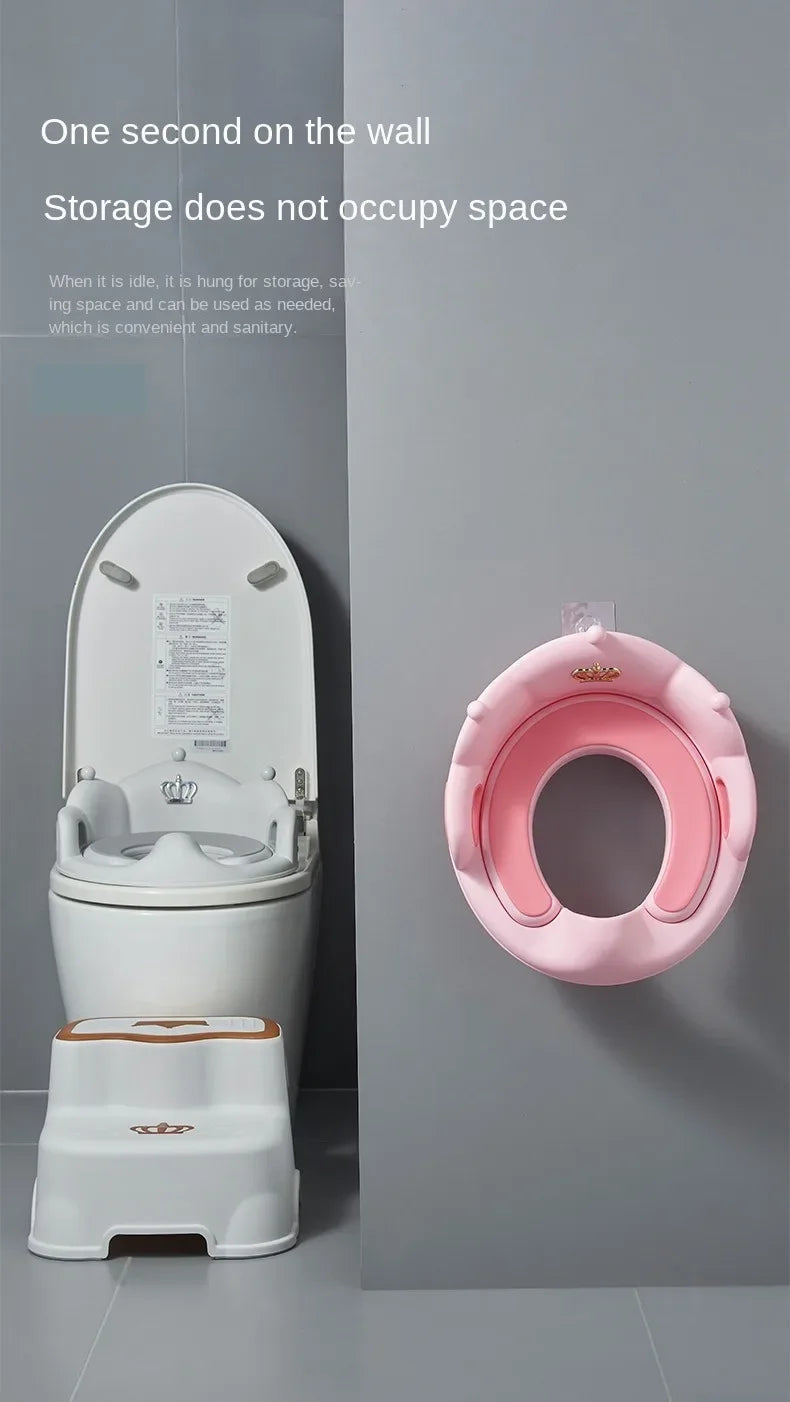 Anneau de siège de toilette pour bébé et enfant Coussin pour bébé et petit garçon Couvre-bassin Toilette pour enfant Toilette auxiliaire pour la maison - StyleZenTech